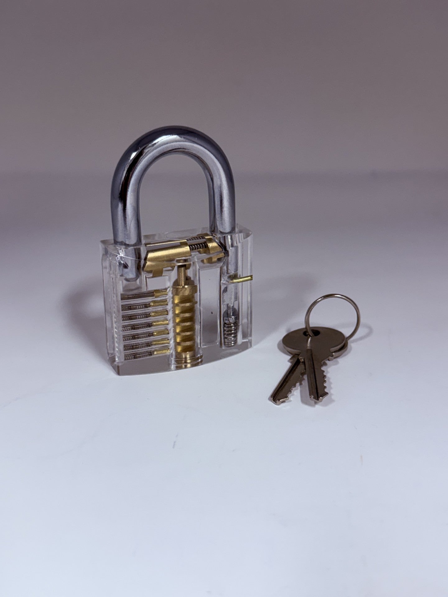 Clear Transparent Padlock for Bondage Restraints and Spreader Bars, Chastity Lock Locking