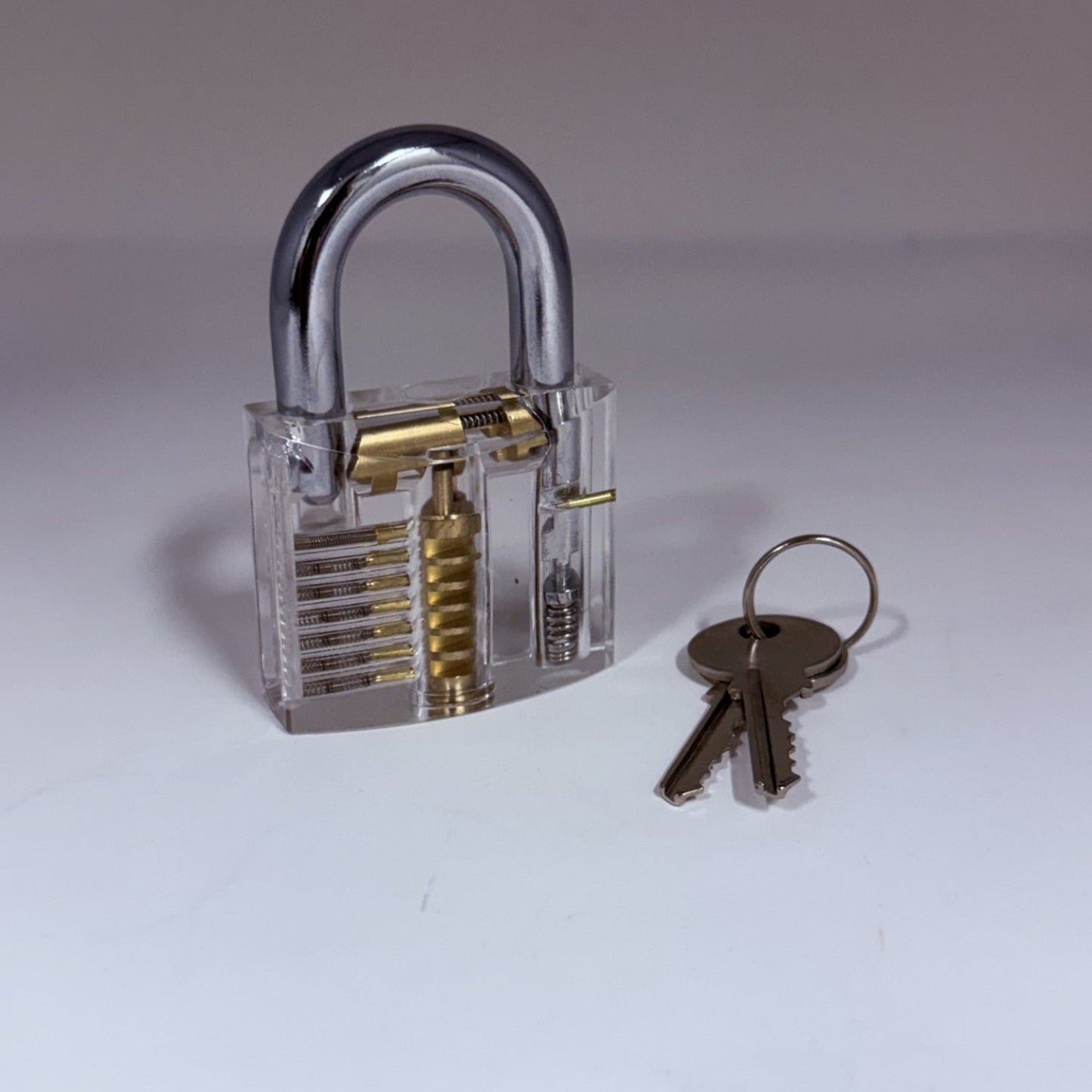 Clear Transparent Padlock for Bondage Restraints and Spreader Bars, Chastity Lock Locking