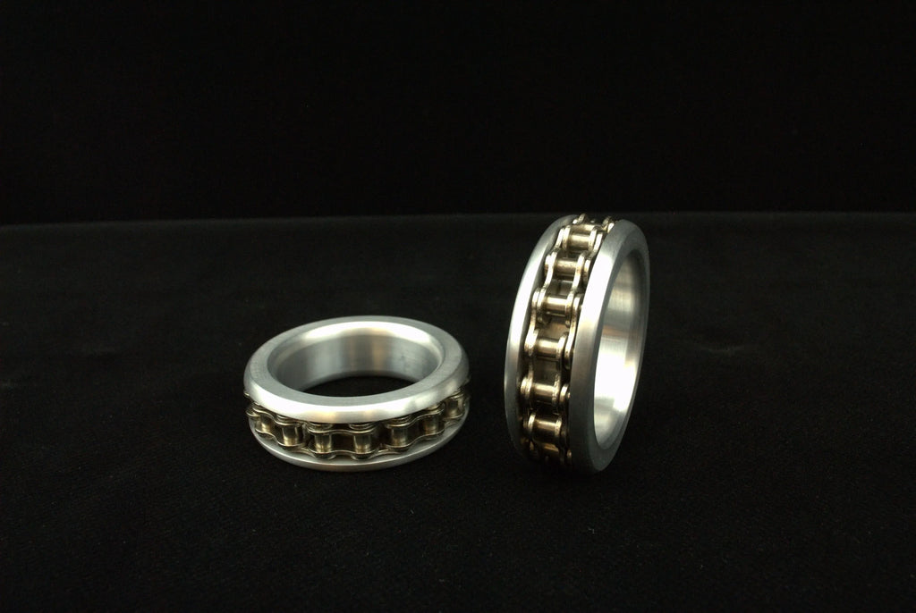Biker Chain Style Cockring in Aluminum