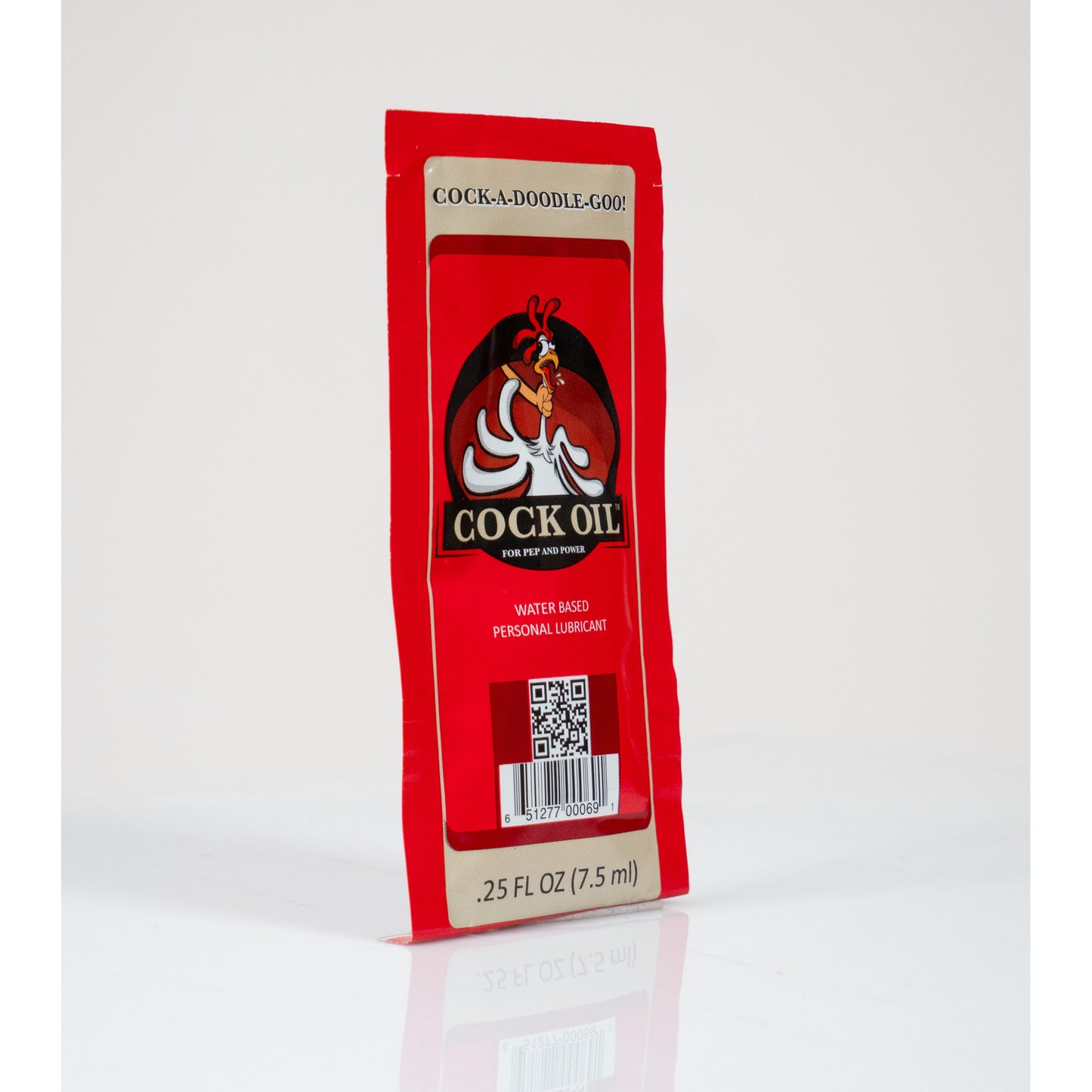 Cock Oil Water Based Lubricant Collector's Drum w/ 25 packets