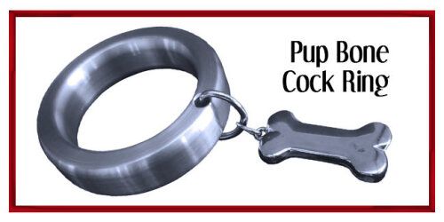 Pup Bone Charm Cockring Cock Ring, Penis Enhancer