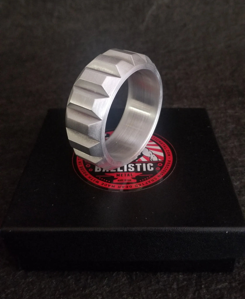 Sprocket Style Cockring in Aluminum