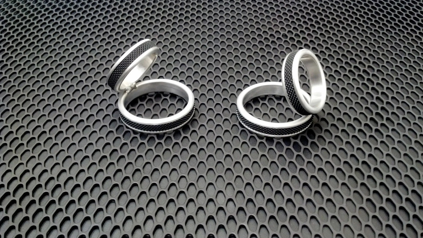 GRIPZ Style 60 Degree Double Rings in Aluminum