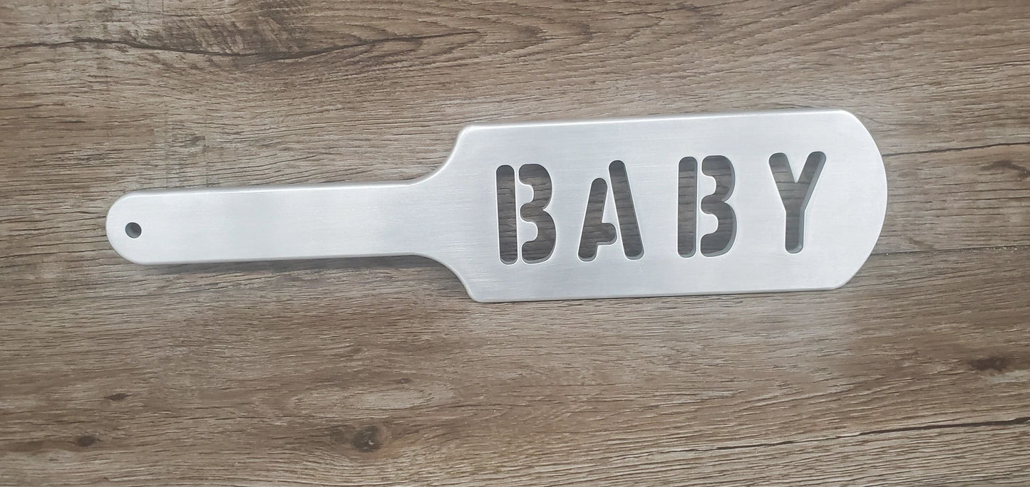BABY Spanking Paddle in Aluminum