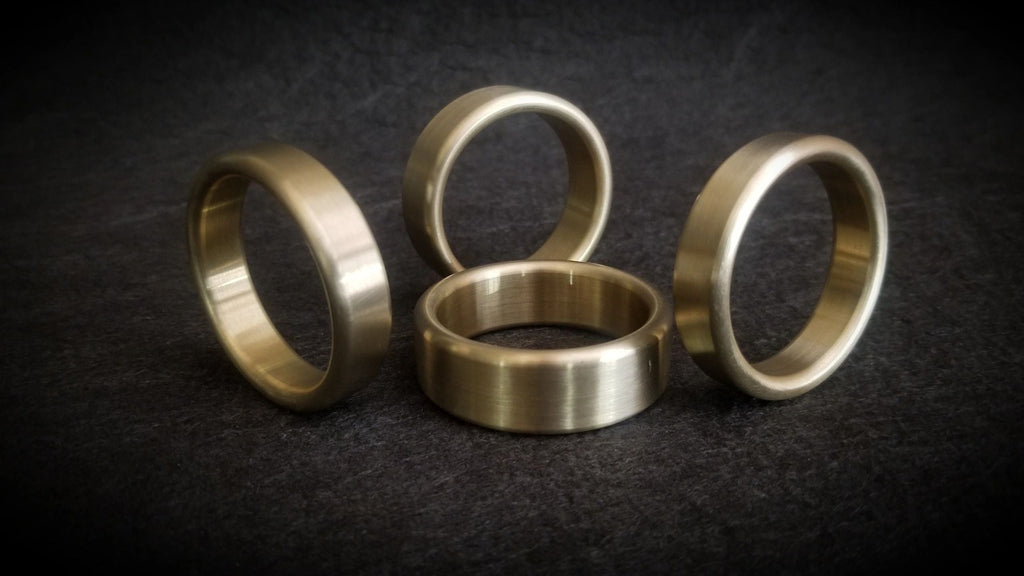Narrow / Wide Style Glans Ring & Cockring in Brass