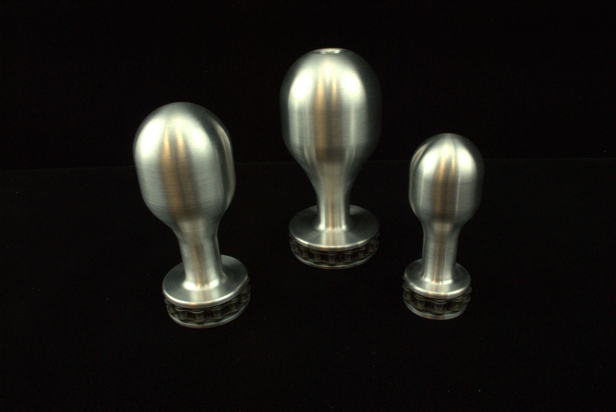 Biker Chain Style Anal Plug in Aluminum Ballistic Metal Biker Chain Style Anal Plug in Aluminum Ballistic Metal