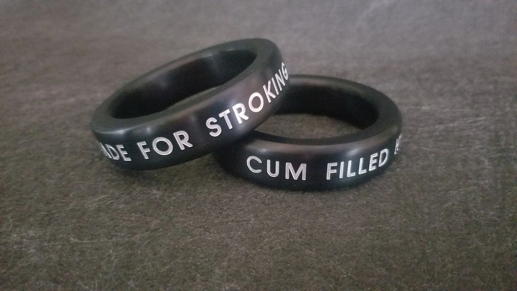 Custom Engraved Personalized Chubby Style Cockring in Anodized Aluminum