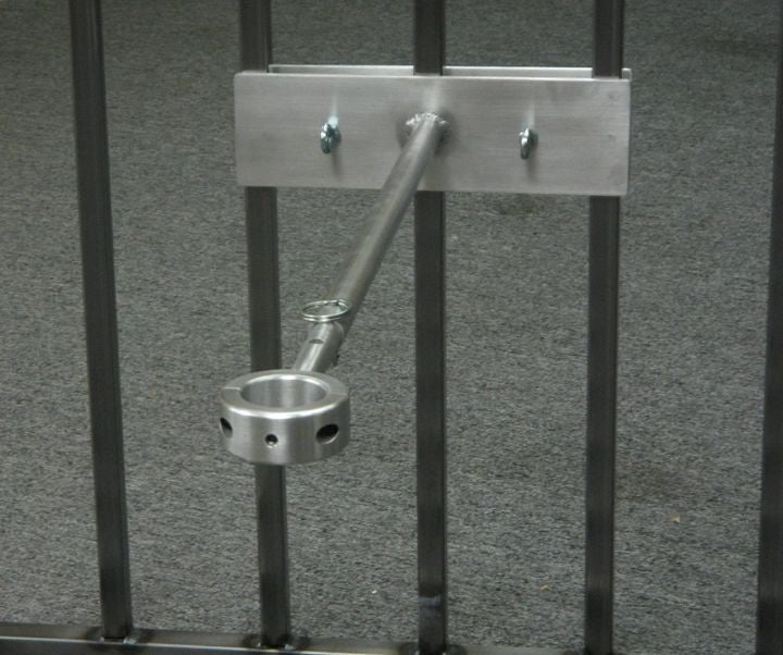 Ball Stretcher CBT Attachment for Stand Up Jail Cell Cage & Puppy Cage