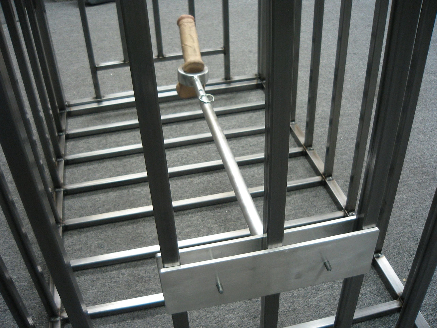 Ball Stretcher CBT Attachment for Stand Up Jail Cell Cage & Puppy Cage