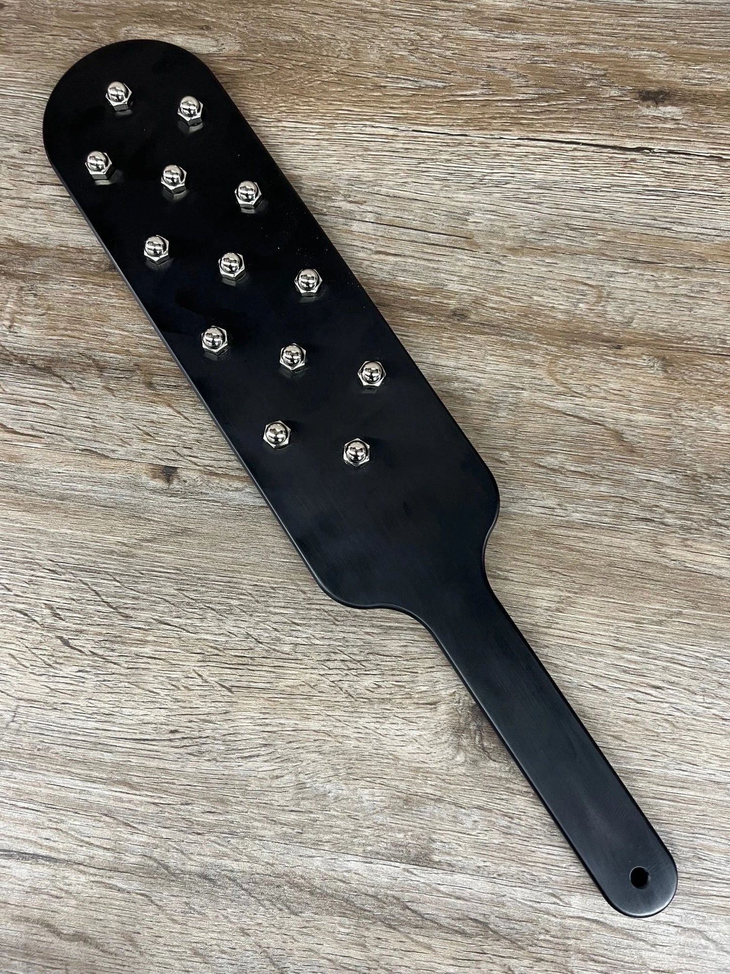 Black Beauty Spanking Paddle in Anodized Aluminum