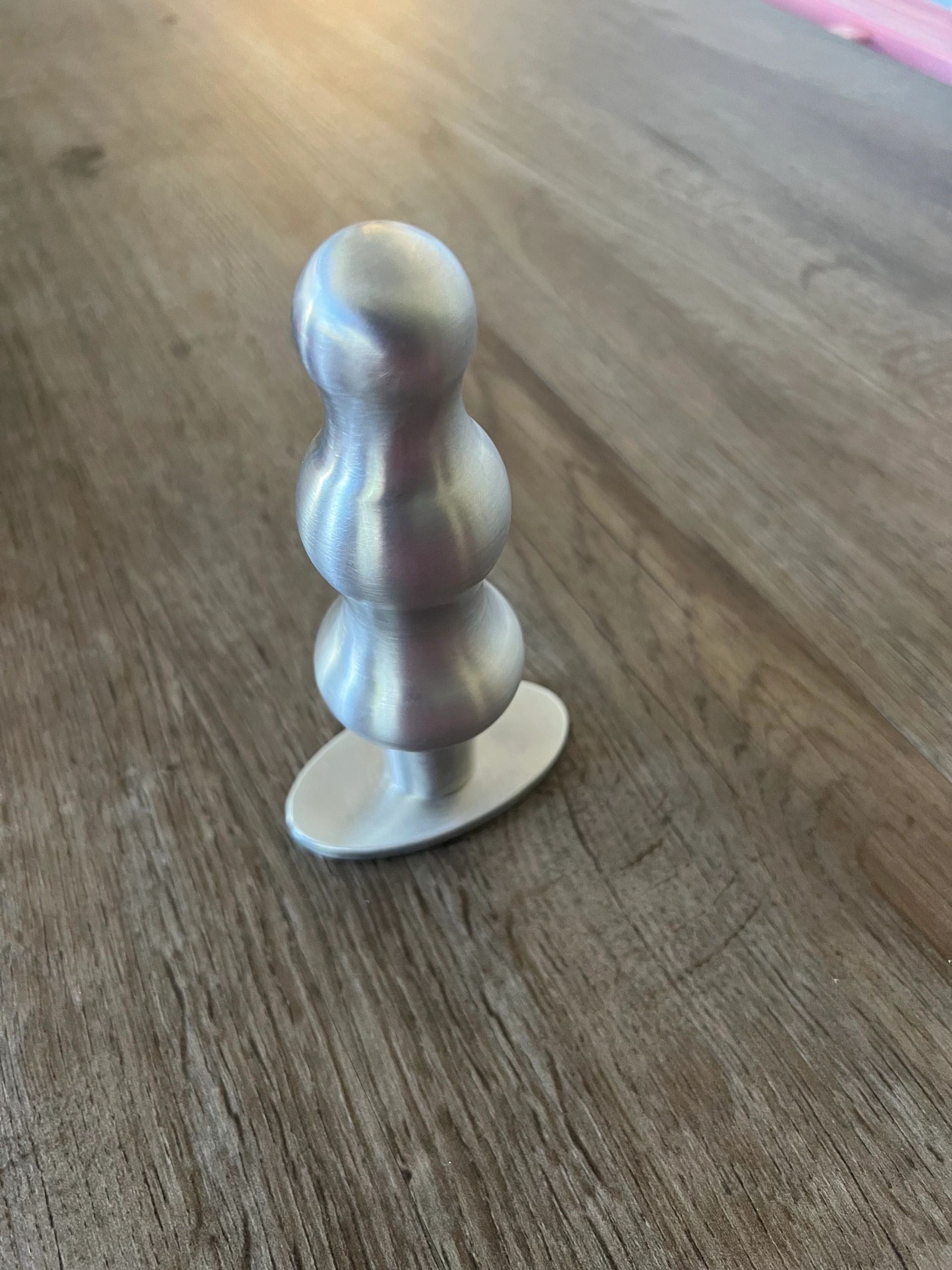 Triple Bump 3 Step Anal Plug in Aluminum Ballistic Metal Triple Bump 3 Step Anal Plug in Aluminum Ballistic Metal