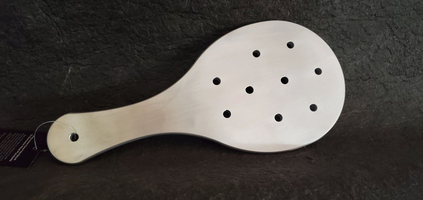 Ping Pong Shape Spanking Paddle in Aluminum