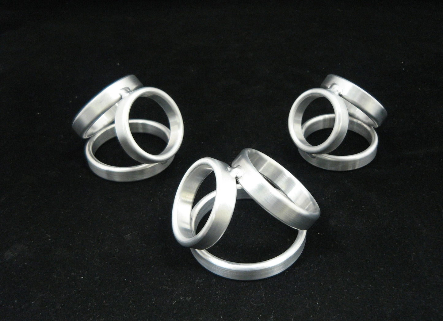 Custom Sized Super Tri Rings Cock Cage in Aluminum