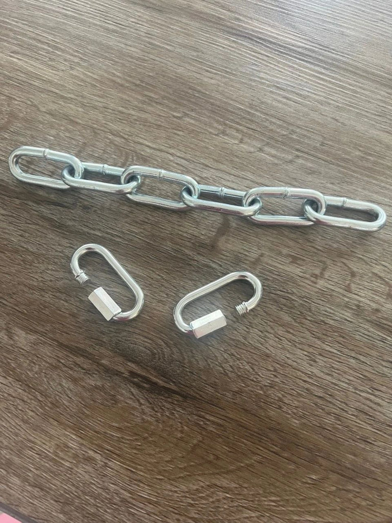 Connector Chain with Quick Links Clip for Bondage Spreader Bars, Restraint Cuffs, BDSM