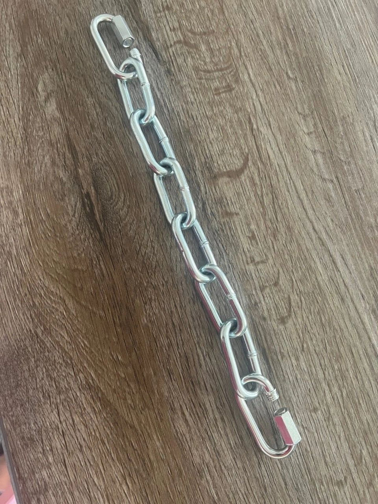 Connector Chain with Quick Links Clip for Bondage Spreader Bars, Restraint Cuffs, BDSM