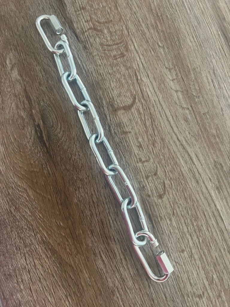 Connector Chain with Quick Links Clip for Bondage Spreader Bars, Restraint Cuffs, BDSM