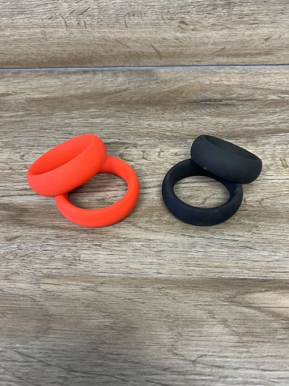 Silicone Donut Cockring Cock Ring Wide Style 3/4" Width Penis Band Enh   Ballistic Metal