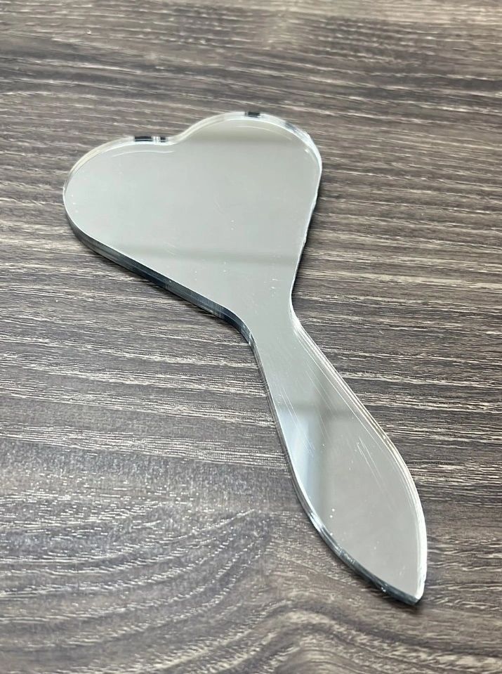 Ball Buster Mini Heart Shaped Mirror Paddle