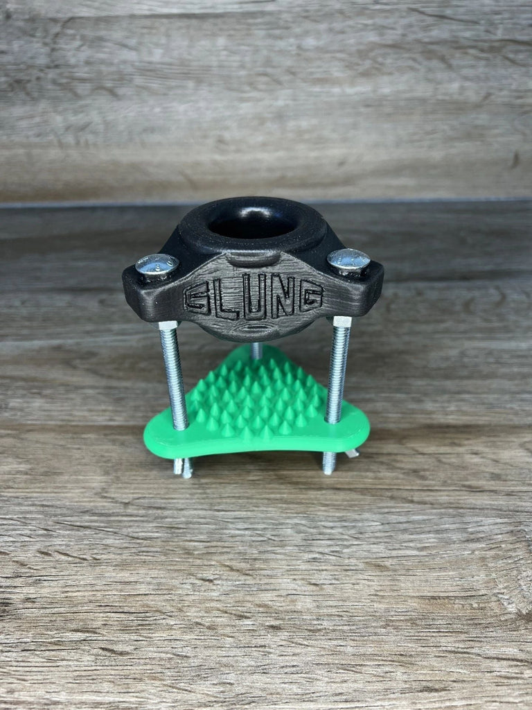 Oxballs Slung Silicone Ball Crusher with Reversable Spiked Crusher Plate Nut Smasher CBT Balls Crushing Chastity