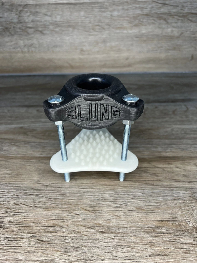 Oxballs Slung Silicone Ball Crusher with Reversable Spiked Crusher Plate Nut Smasher CBT Balls Crushing Chastity