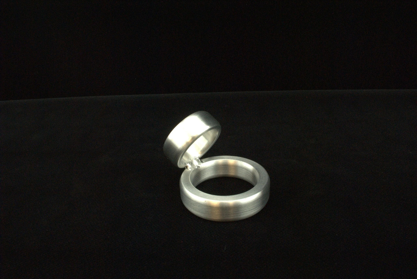 Custom Sized Ballistic Chubby 60 Degree Rings Cockring in Aluminum