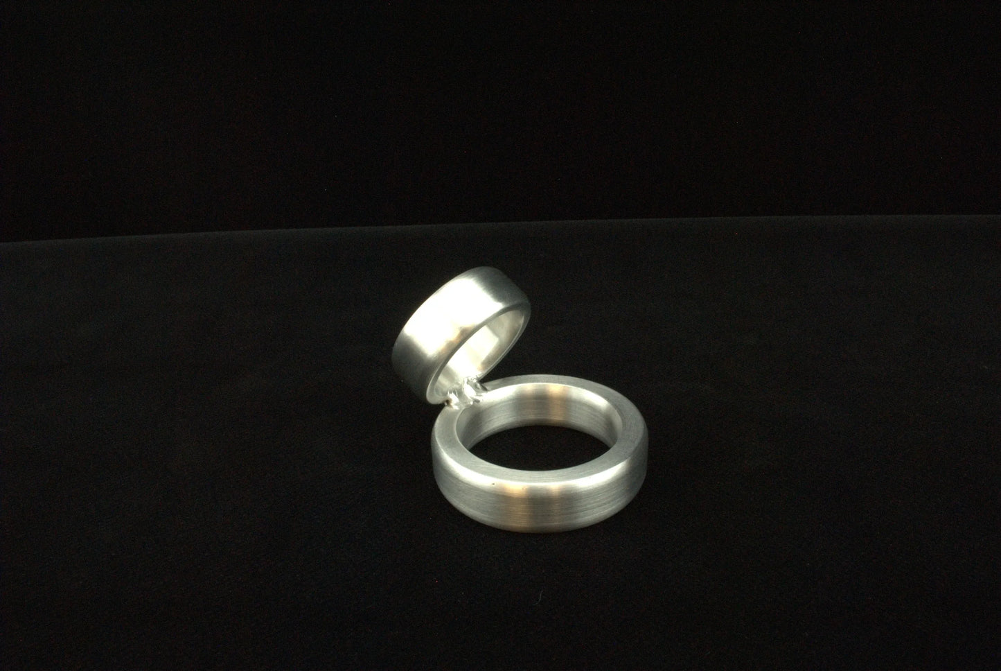Chubby Style 60 Degree Ring Cockring in Aluminum