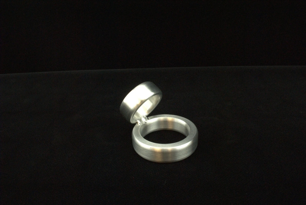 Chubby Style 60 Degree Ring Cockring in Aluminum