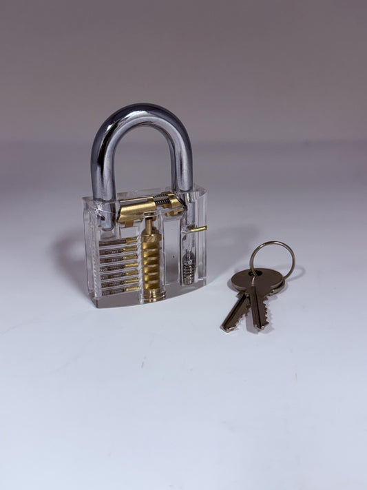 Clear Transparent Padlock for Bondage Restraints and Spreader Bars, Chastity Lock Locking