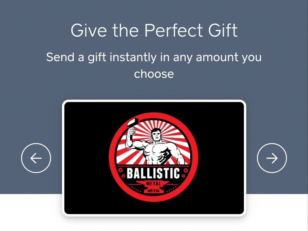 Ballistic Metal Gift Cards - $20 - Gift Card