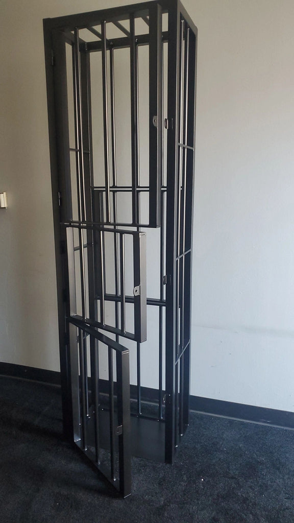 Powder Coated Jail Cell Upright Steel Bondage Slave Cage