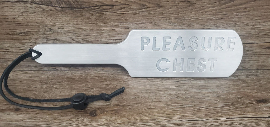 Custom Engraved Personalized BDSM Spanking Paddle in Aluminum