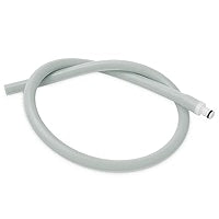 12" Replacement Silicone Vacuum Pumping Hose for All Pumps - Includes Male Connector Valve End