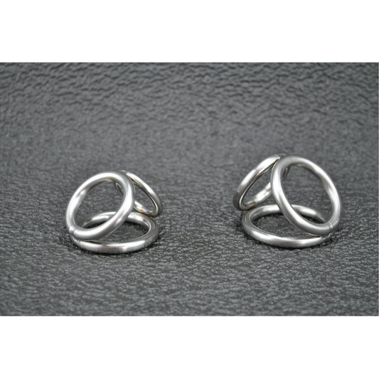 Heavy Duty Triple Rings Cock Cage in Stainless Steel