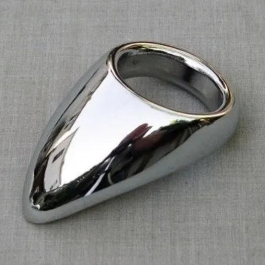 Teardrop Style Cockring in Chrome