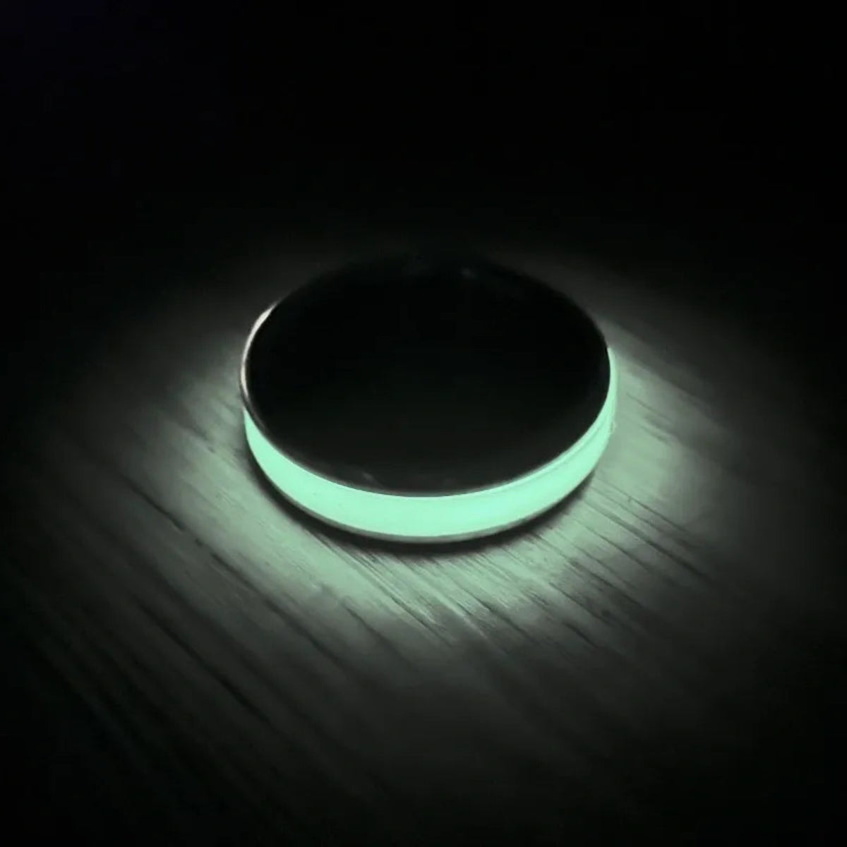 Lumiglo Style Glow in the Dark Cockring in Aluminum