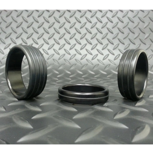Stealth Black Style Glans Ring in Anodized Aluminum