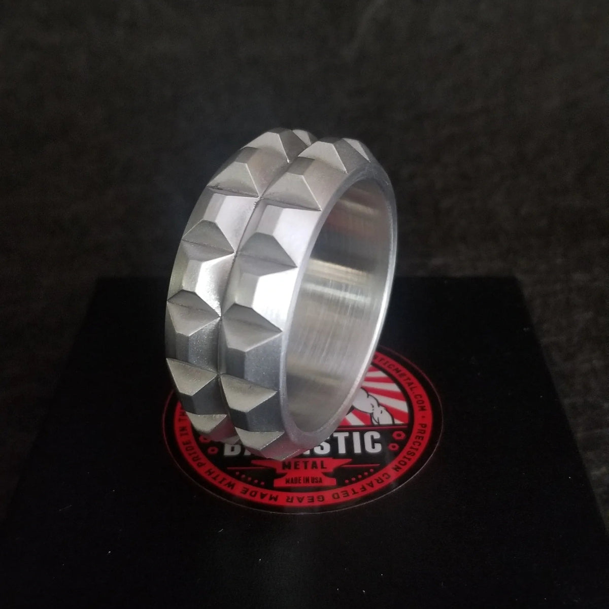 Knobby Style Cockring in Aluminum