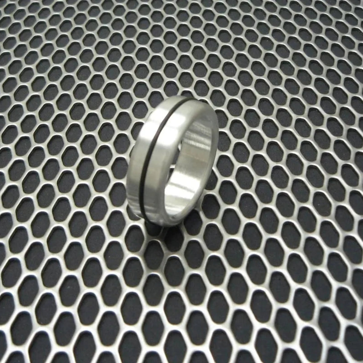 Single Accent Band Style Glans Ring in Stainless Steel SS