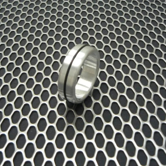 Single Accent Band Style Glans Ring in Stainless Steel SS