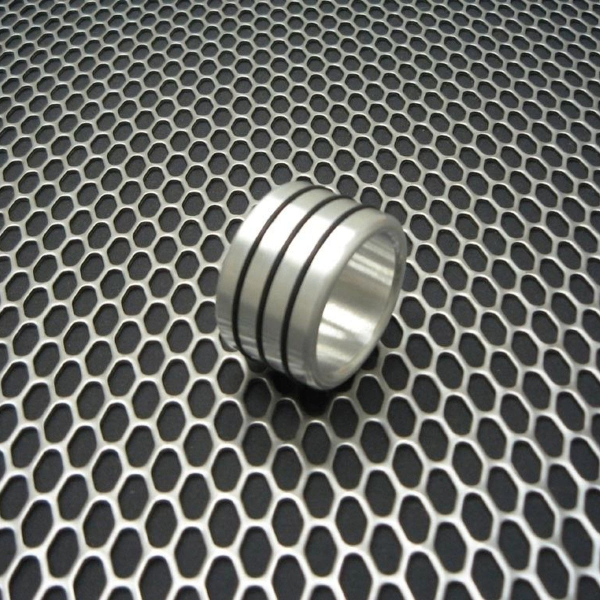 Triple Accent Band Style Glans Ring in Stainless Steel SS