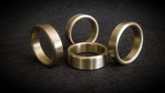 Narrow & Wide Glans Ring in Brass
