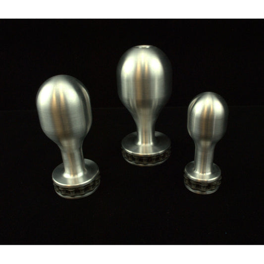 Biker Chain Style Anal Plug in Aluminum