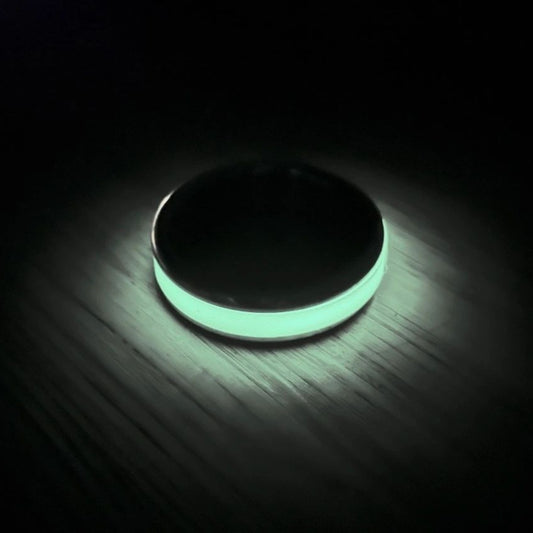 Lumiglo Style Glow in the Dark Glans Ring in Aluminum