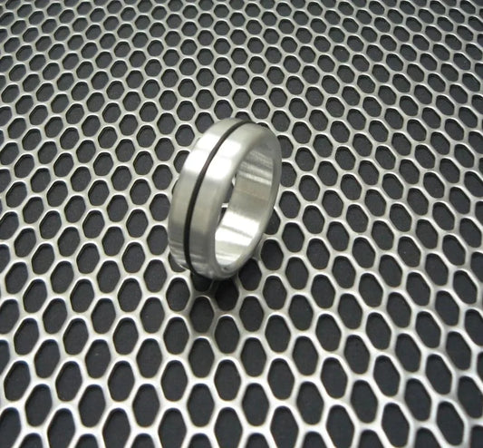 Single Accent Band Style Glans Ring in Stainless Steel SS