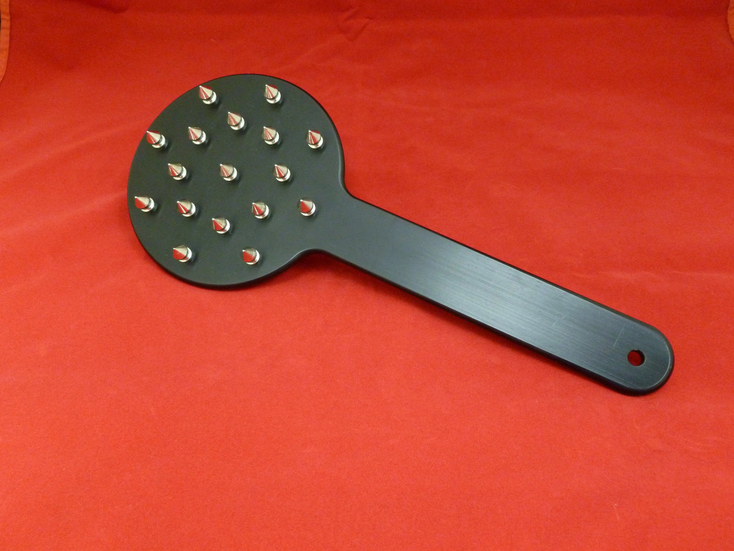 Porcupine Spiked Aluminum Spanking Paddle with Spikes