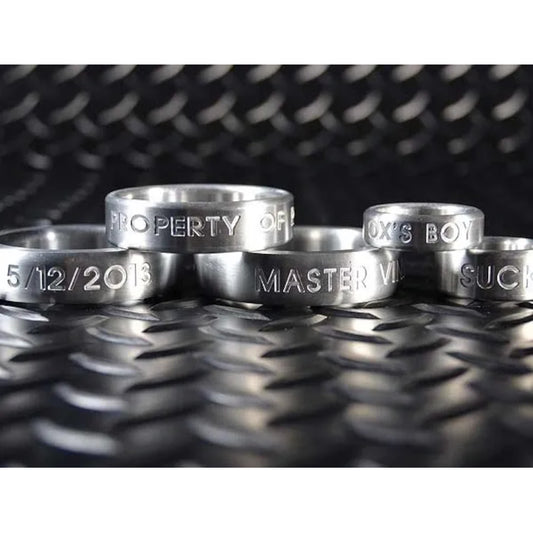 Custom Engraved Personalized Glans Rings & Cockrings