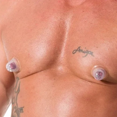Silicone Nipple Suckers with Travel Case Tit Toys Nipple Clamps Super Sucker Breast Play