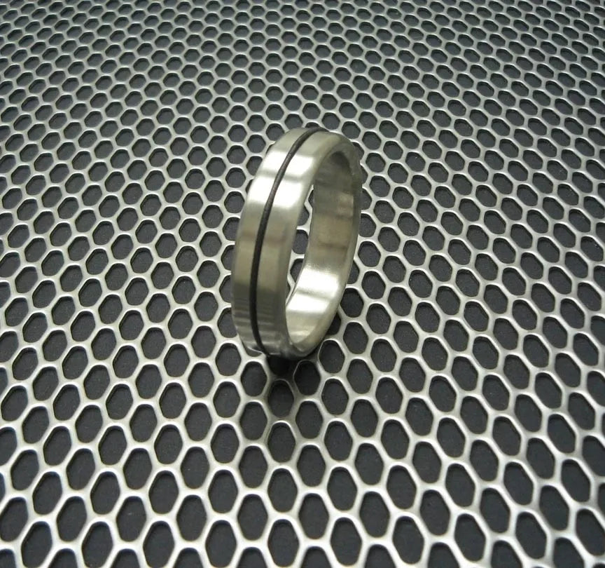 Single Accent Designer Series Stainless Steel Cockring