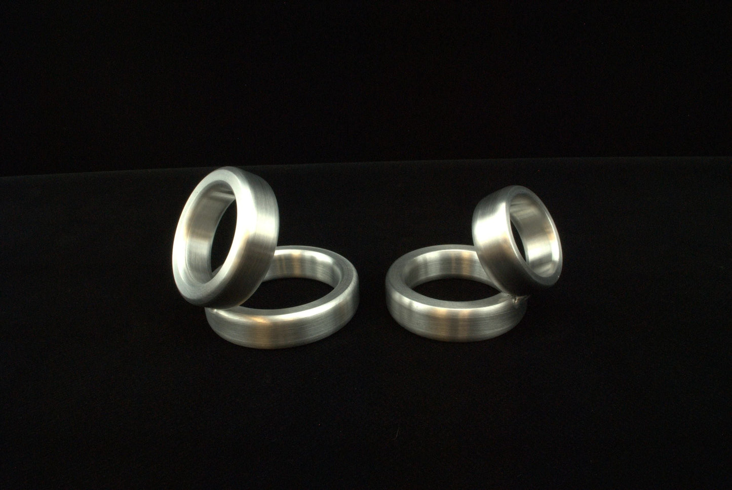 Custom Sized Ballistic Chubby 60 Degree Rings Cockring in Aluminum