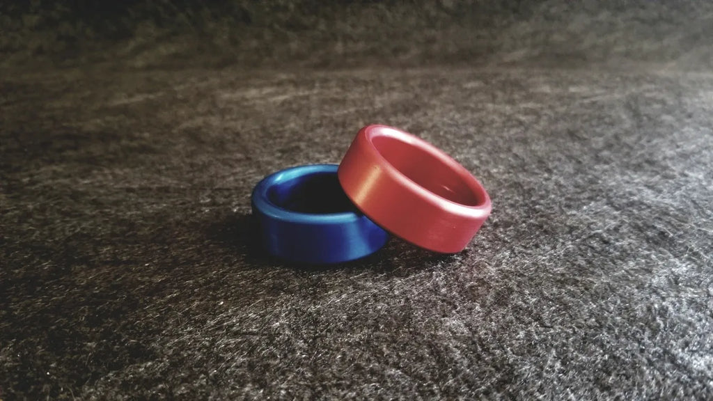 Wide Style Anodized Colored Glans Ring in Aluminum